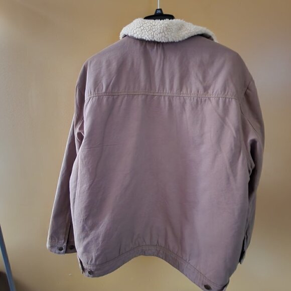 Coleman Sherpa Lined Durable Tear Resistant Twill Shell Workwear Jacket - Picture 4 of 5